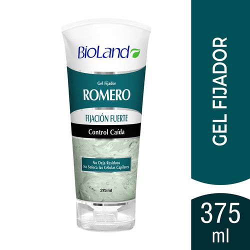 Gel Fijador BioLand Control Caída Fijación Fuerte Romero - 375 ml