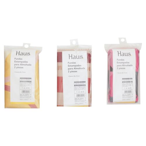 Set 2 Fundas Estampadas Estandar Haus