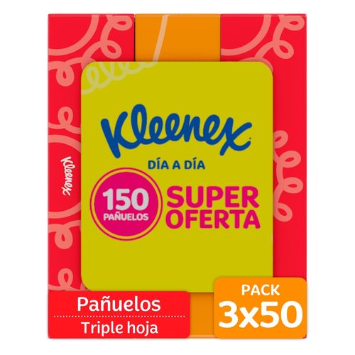 Pañuelos Faciales Kleenex -3x50 Uds