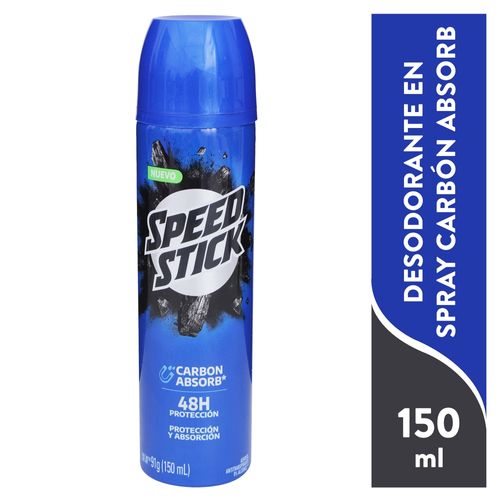 Desodorante Speed Stick Carbon Absorbente en Spray - 91 g