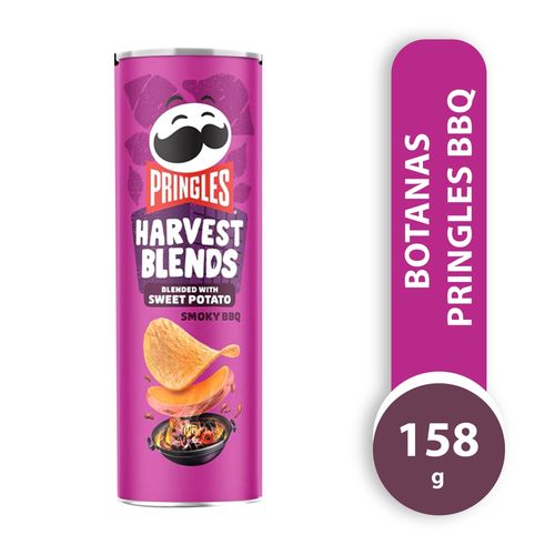Papas Pringles Harvest Blends Bbq - 158 g