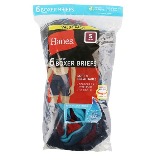 P6 Boxer Brief Hanes Cab Col Surt S