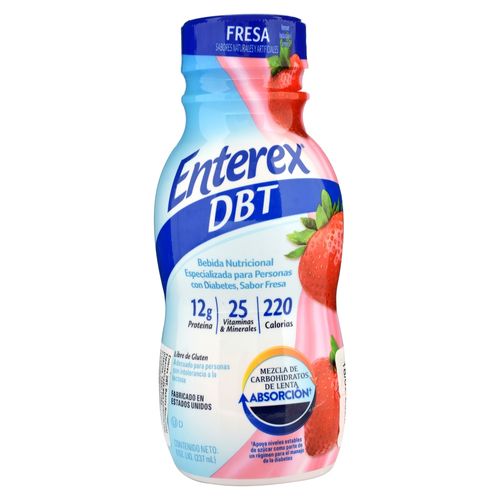 Suplemento Enterex Dbt Fresa 237Ml