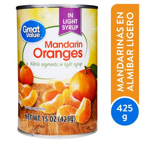 Mandarinas Great Value 425 g