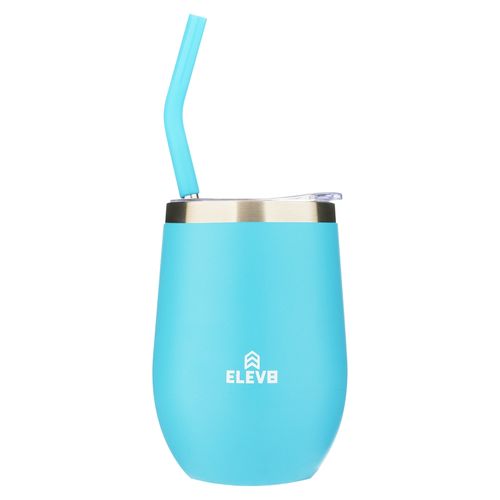 Copa de vino Elev8 insulada color azul -14 oz