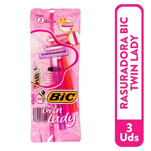 Rasuradoras Bic doble hoja para mujer - 3 Uds