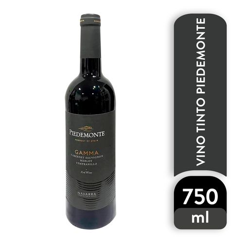 Vino tinto Piedemonte merlot tempranillo gamma - 750 ml