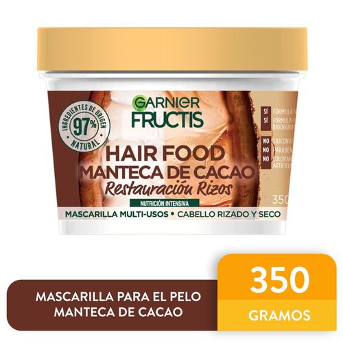 Acondicionador De Reparación De Rizos Garnier Hair Food Manteca De Cacao - 300 ml