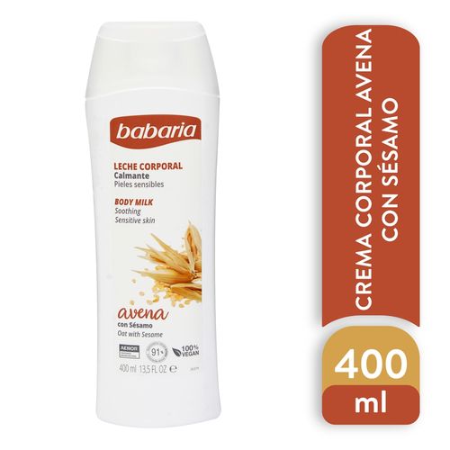 Leche Corporal Babaria Con Avena - 400 ml