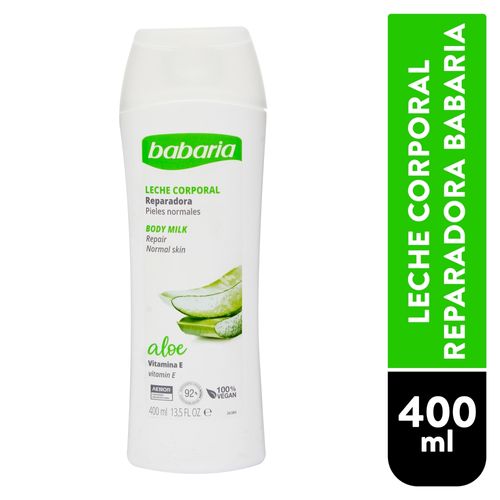 Leche Corporal Babaria Con Aloe - 400 ml