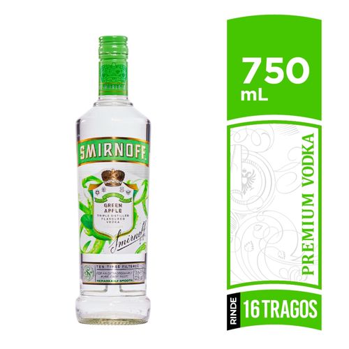 Vodka Smirnoff Green Apple - 750 ml