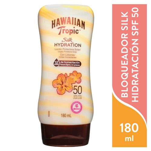 Bloqueador solar Hawaiian Tropic hindu silk fps 50 - 180 ml