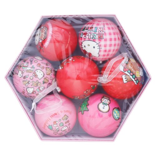 Adorno Árbol Hello Kitty navideños en caja -7 uds