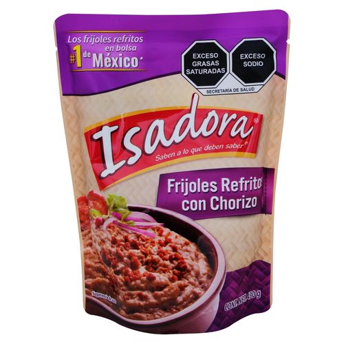 Isadora Fijoles Refritos Chorizo 430 g