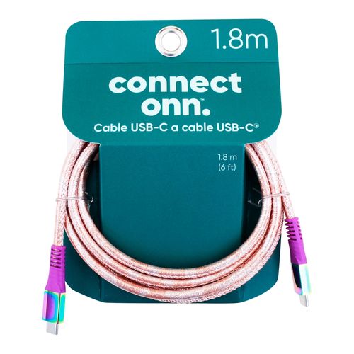 Onn Cable 6 Usb C To Usb C Neon Yel