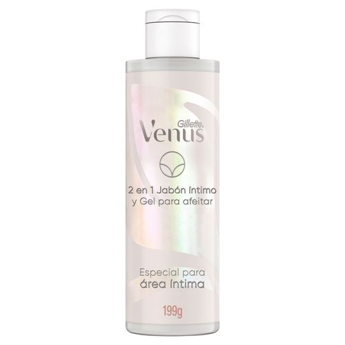 Jabón Íntimo Femenino Y Gel de Afeitar Gillette Venus  Área Íntima - 190 ml