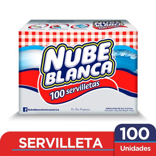 Servilleta Nube Blanca 100 Uds