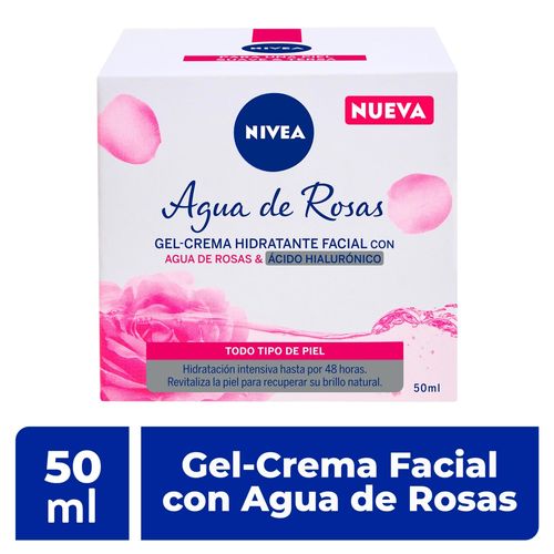 Crema Gel Hidra Nivea Agua De Rosas 50 ml