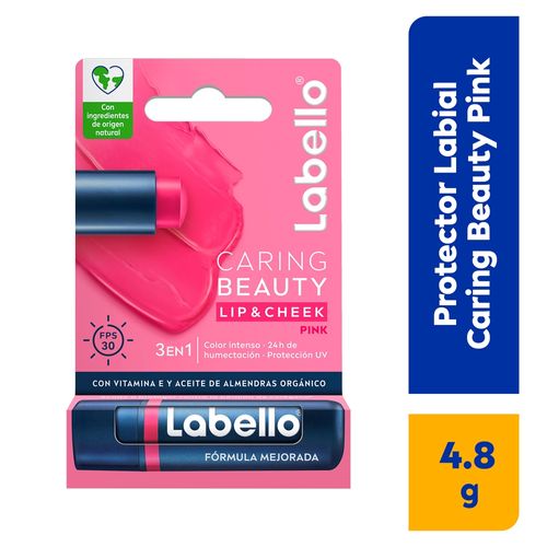 Labial Labello caring beauty pink fps 30 -  4 g