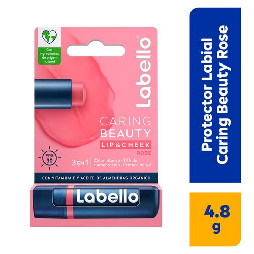 Labial Labello caring beauty rose fps 30 -  4 g