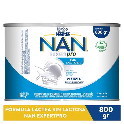 Formula Infant Nan Sin Lactosa 800 Gr