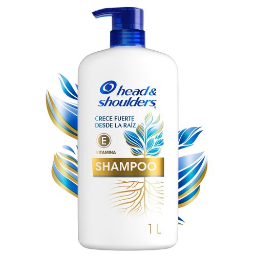 Shampoo Head & Shoulders Control Caspa Crece Fuerte Desde La Raíz 1000 ml