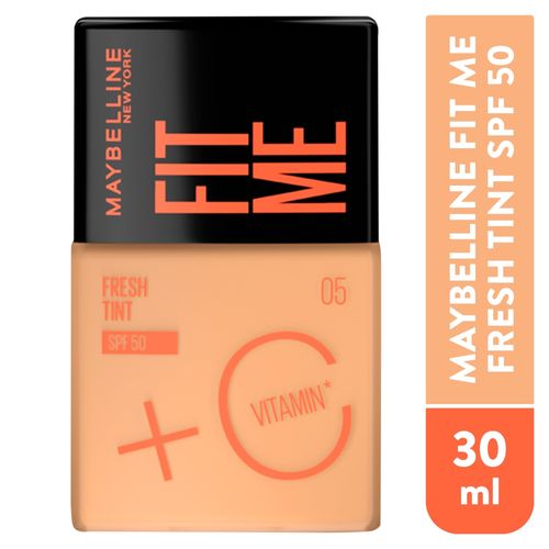 Base líquida Maybellyne fit me fresh tint 50 spf tono 05 - 30 g