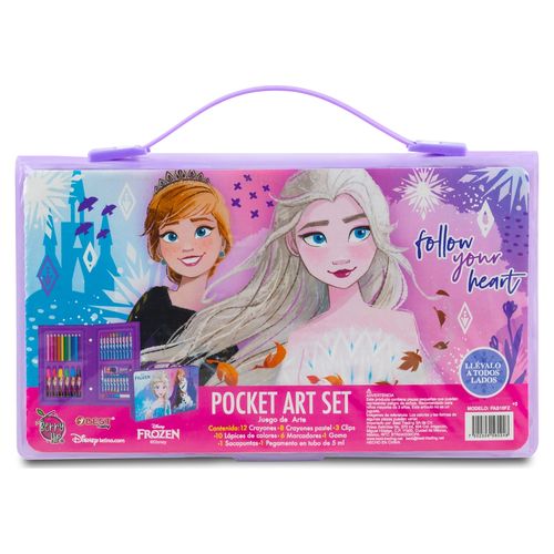 Set Arte Pocket Lapices Y Crayone Frozen