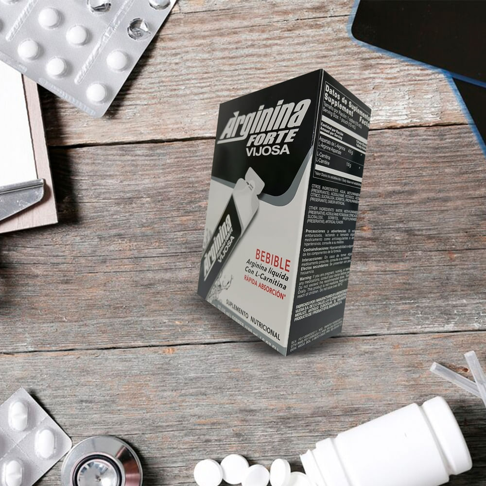 Suplemento Arginnia Vijosa Nutricional líquida forte -12 sobres - Walmart