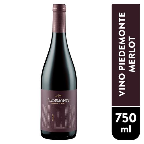 Vino tinto Piedemonte merlot de España - 750 ml