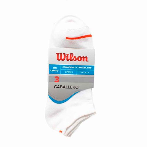 Pack 3 Medias Tin Wilson Caballero Blanco Sin Felpa Modelo: B5827