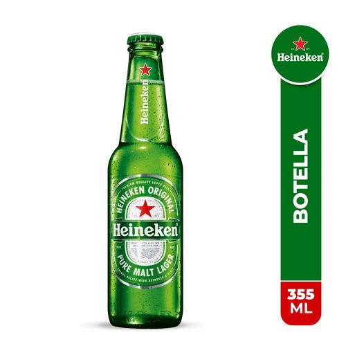 Cerveza Heineken pura de malta con 5% vol - 355 ml