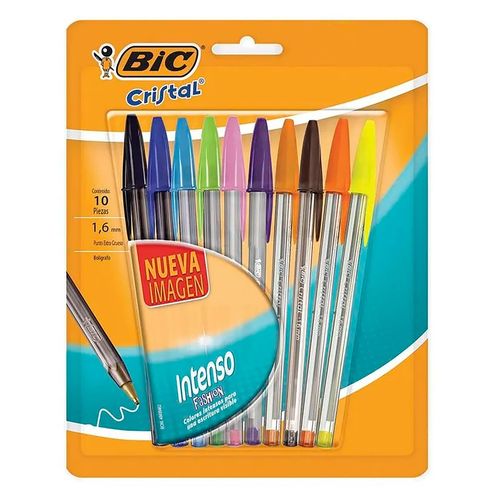 Boligrafo Bic Intenso Fashion Bl 10ea