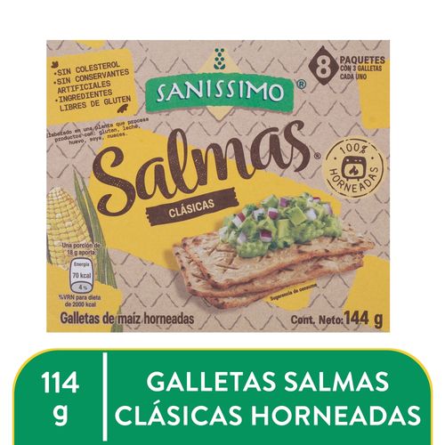 Galleta De Maíz Sanissimo Salmas - 144 g