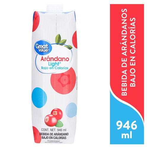 Bebida Great Value Arandano Light - 1000 ml