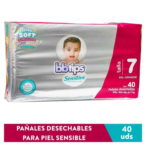 Pañal Bb Tips Desechable Talla 7- 40Unidades