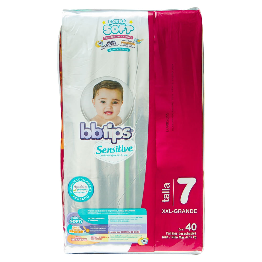 Comprar Pañal Bb Tips Desechable Talla 7- 40Unidades | Walmart El ...