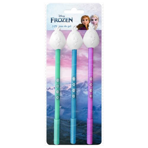 Plumas Frozen de gel - 3 pzas