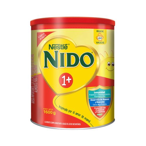 Nestlé® Nido® 1+ Protección®  Alimento Complementario A Base De Leche Instantánea Lata 1.6Kg