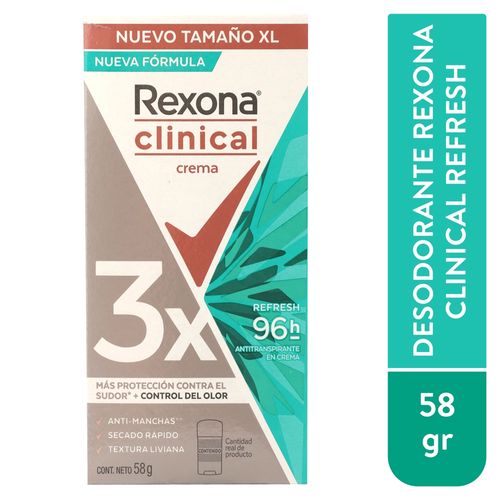 Deo Rexona Crema Refresh 58Gr