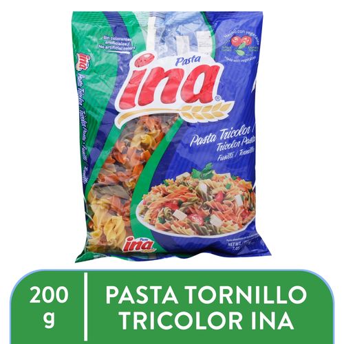 Pasta Corta Ina Tornillo Tricolor 200g
