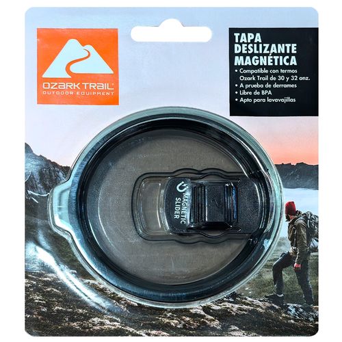 Tapa deslizante magnética Ozark Trail compatible con recipientes de 30 y 32 oz