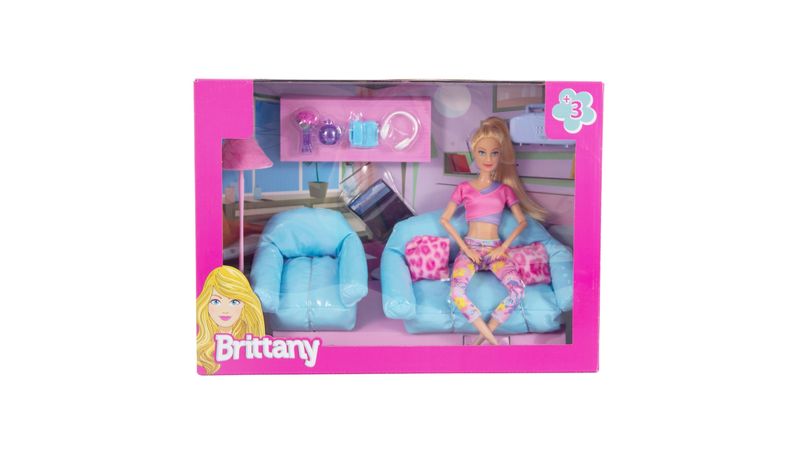 Comprar Muñeca Brittany Collection con accesorios de sala