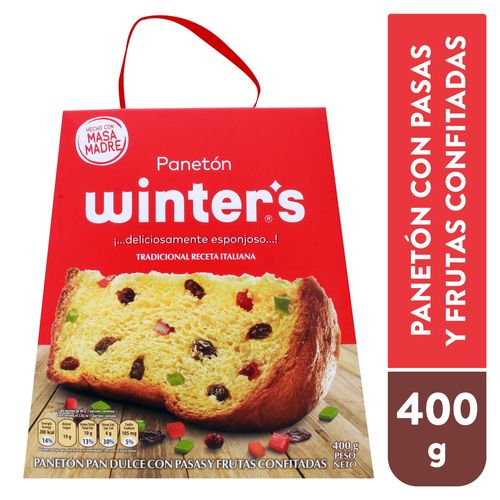 Panettone Winter´s Frutas Y Pasas - 500 g