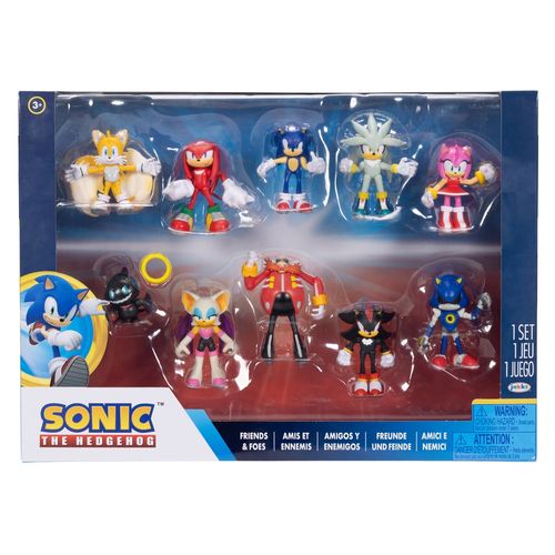 Figuras Sonic Modernas Amigos 10 Pack