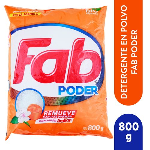Detergente Fab3 con rayadura de ambar - 800 g