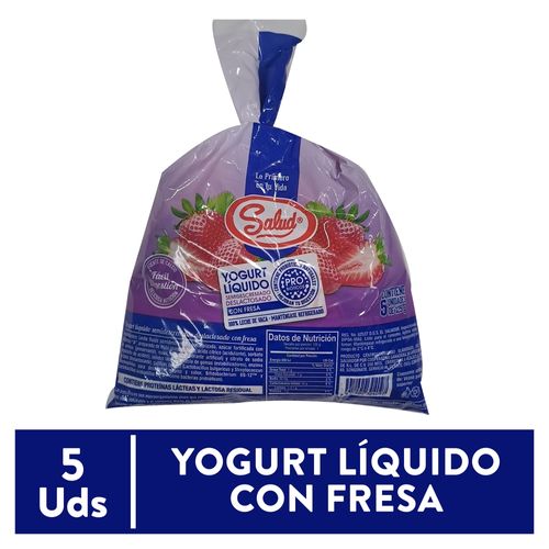 Yogurt Liq Salud Deslact Fresa 5pk 625gr