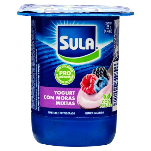 Yogurt Sula Moras Mixtas Vaso 125 G