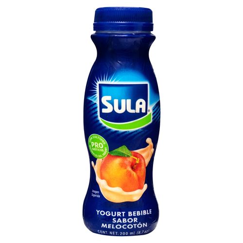 Yogurt Sula Melocotón Bebible Bote - 200 ml