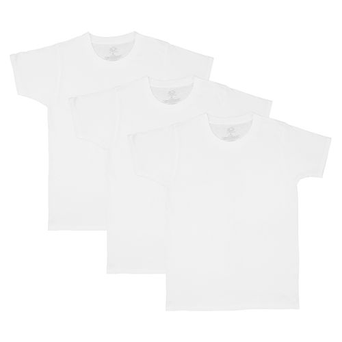 Camiseta Fruit Of The Loom para Niños Color Blanco 3 Pack Talla L